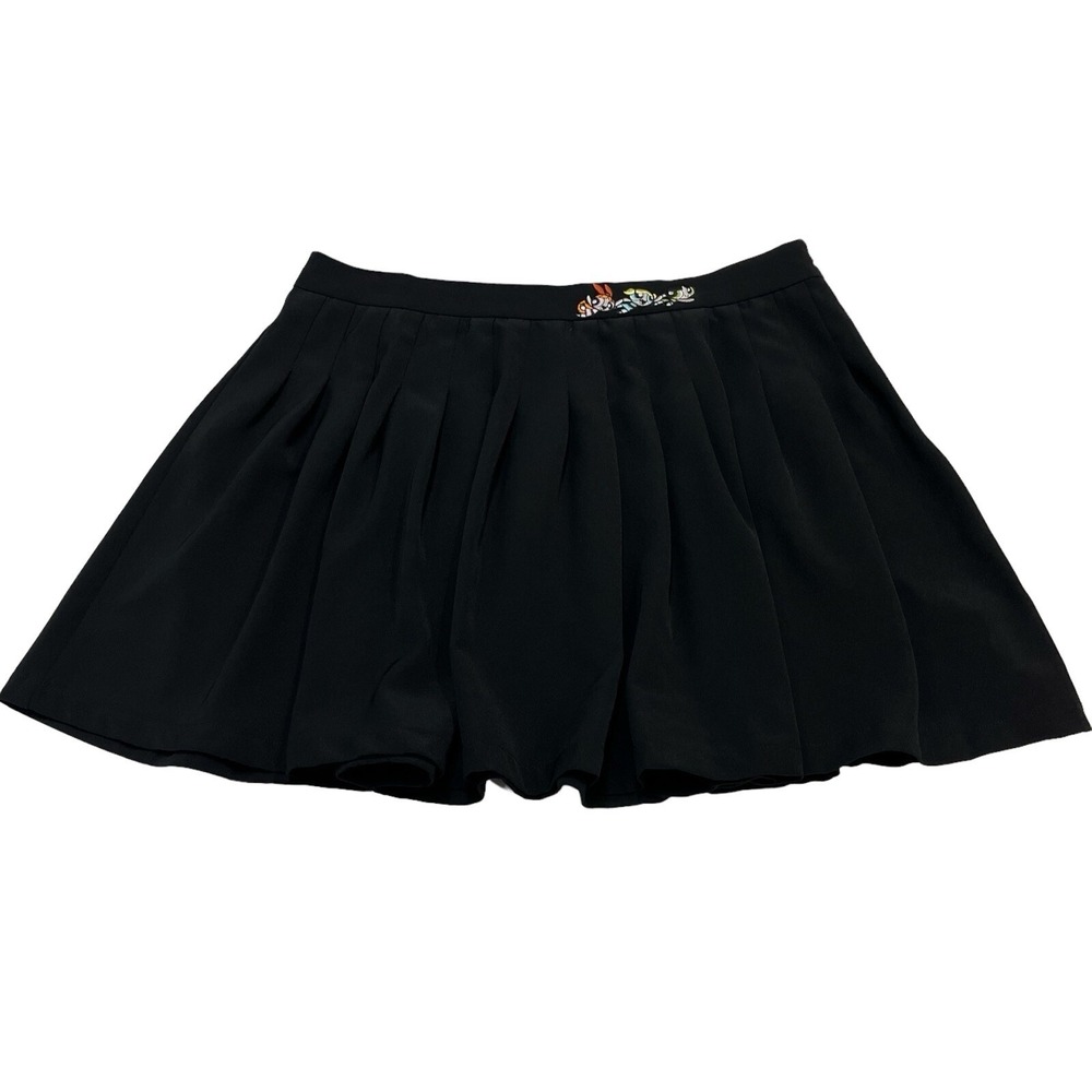 Dolls Kill Powerpuff Skirt Girls Fly To‎ The Rescue Size XL Black Pleated Mini